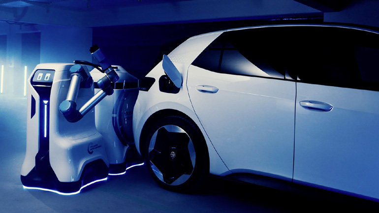 H VW φτιάχνει ρομπότ που φορτίζουν ηλεκτρικά αυτοκίνητα